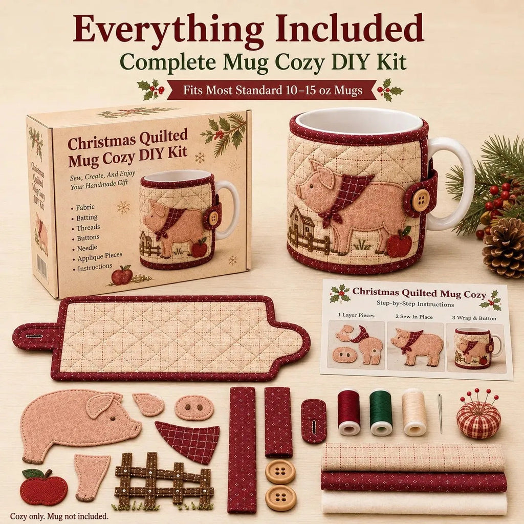 Farmhouse Friends Mug Cozy Sewing Kit