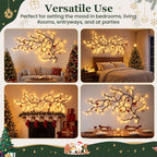 Flexible LED Branch Lights | Remote-Controlled Holiday Wall Decor