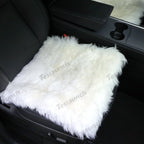 Faux Sheepskin Front Seat Covers Black/White For Tesla Model S/X/3/Y/Cybertruck-2PCS