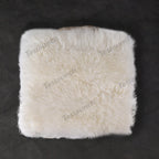 Faux Sheepskin Front Seat Covers Black/White For Tesla Model S/X/3/Y/Cybertruck-2PCS