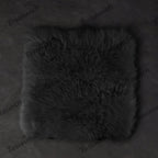 Faux Sheepskin Front Seat Covers Black/White For Tesla Model S/X/3/Y/Cybertruck-2PCS