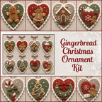 Beginner-Friendly Winter Bird Felt Heart Ornament Sewing Kit Collection