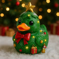 Cozy Christmas Duck Figurine