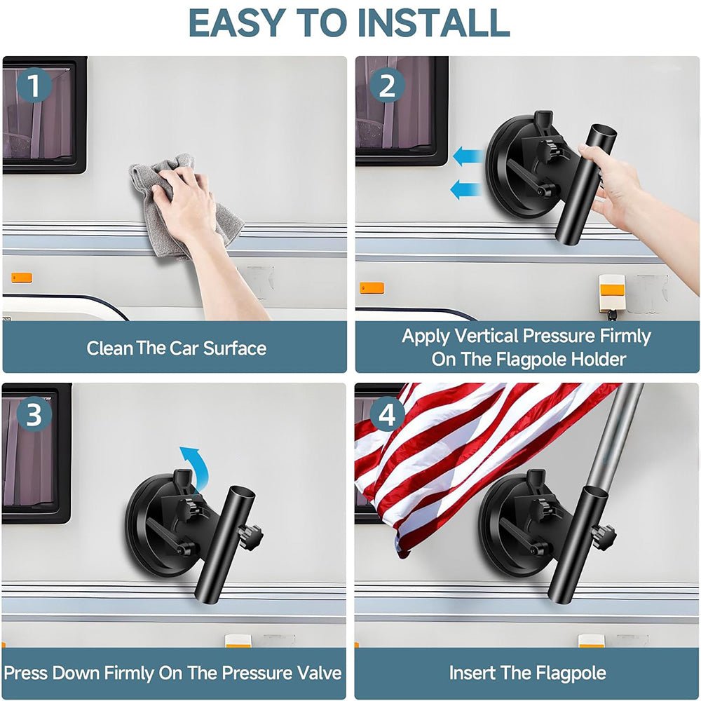Flag Pole Holder for Tesla Cybertruck