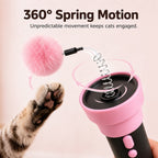MirokenOne-Click Electric Cat Teaser Launcher for Indoor Cats - Chase & Pounce Play Without Constant Wand Waving