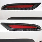 Fog Light Rear Taillights Cover For Model 3/Y Protective Film Covers (Carbon Fiber Pattern ABS) (1 pair) (2017-2023)