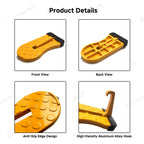 Foldable Car Door Step with Safety Hammer for All Cars