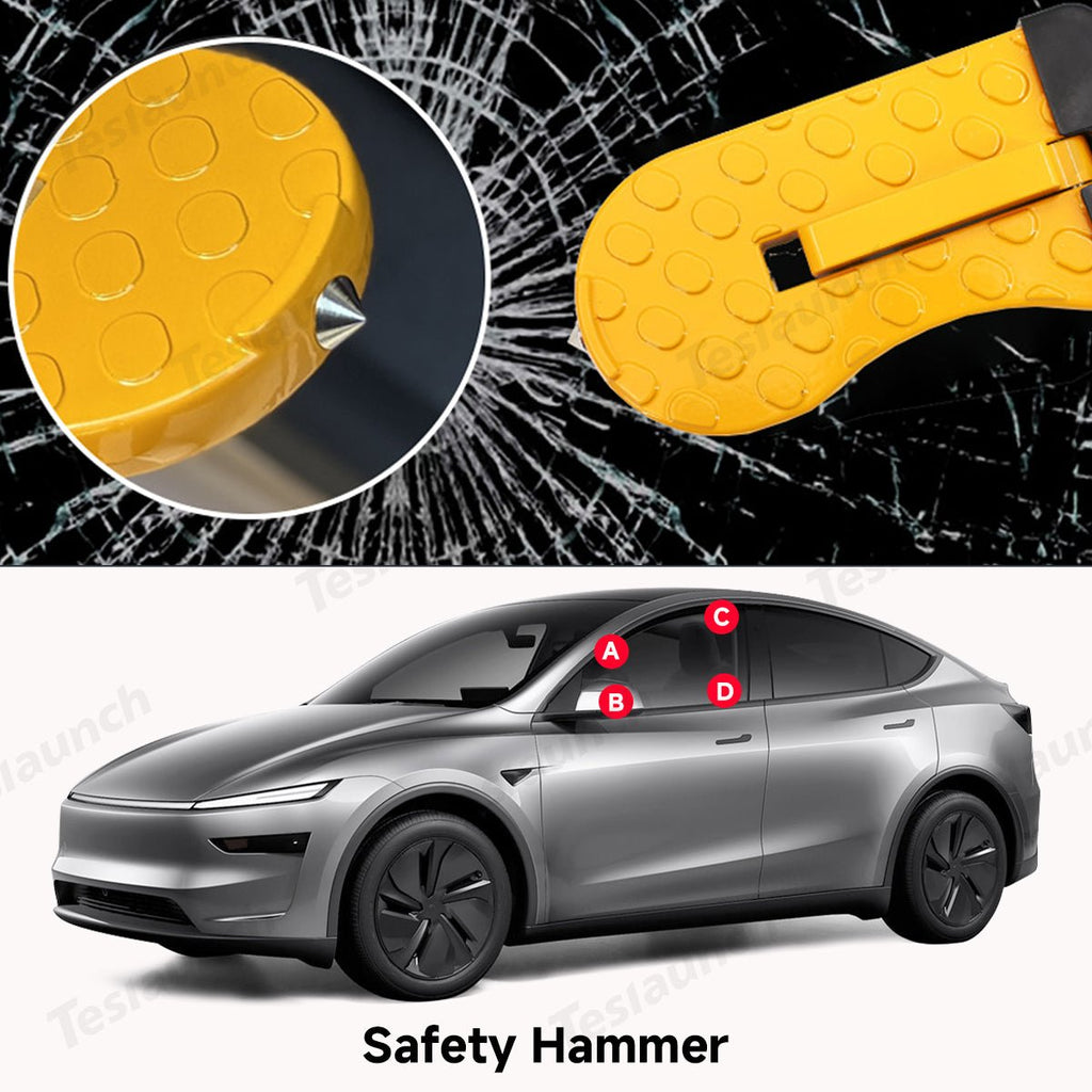 Foldable Car Door Step with Safety Hammer for All Cars