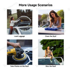 Foldable Car Door Step with Safety Hammer for All Cars