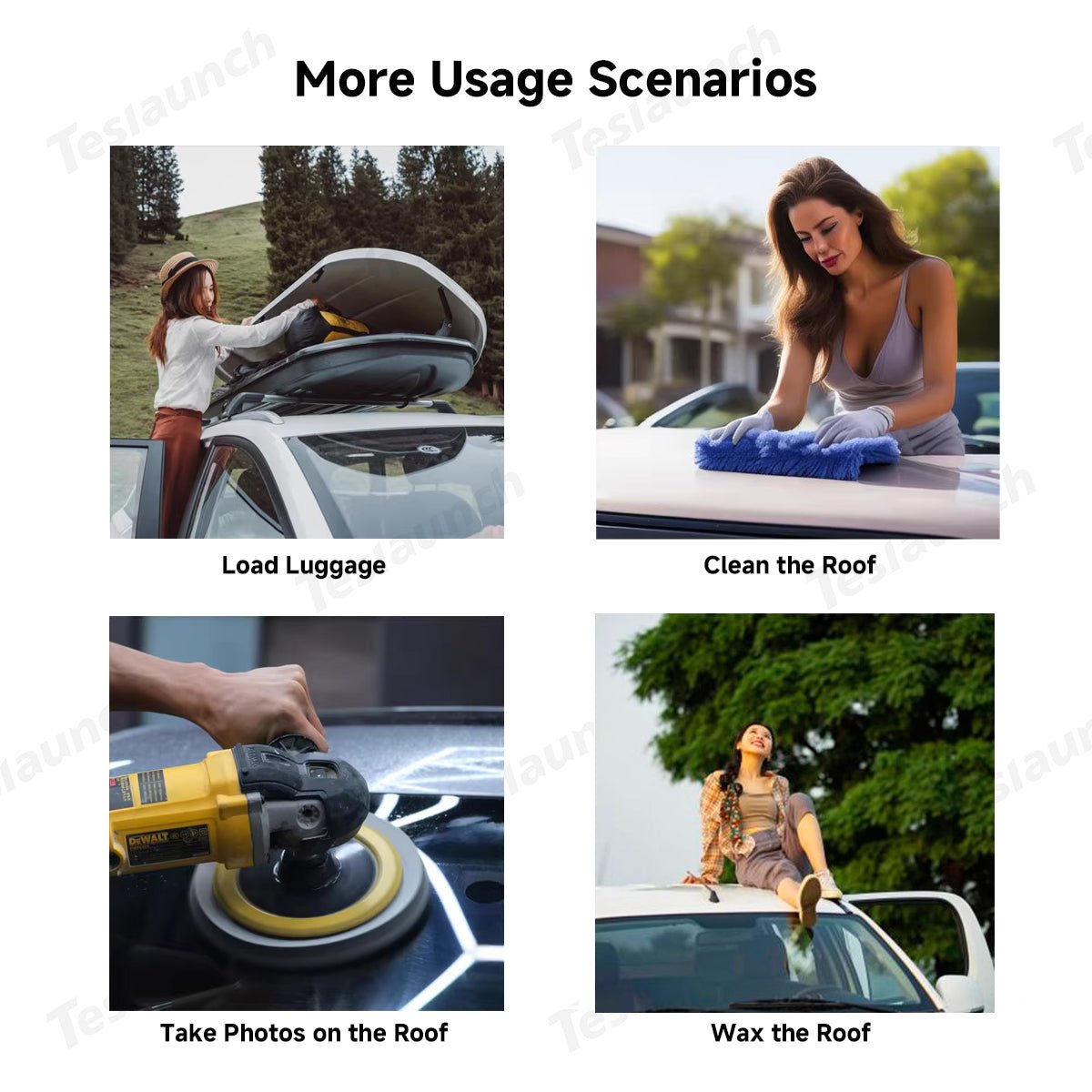 Foldable Car Door Step with Safety Hammer for All Cars