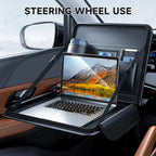 Foldable Multi-Use Steering Wheel & Backseat Tray – Universal Fit for All Cars