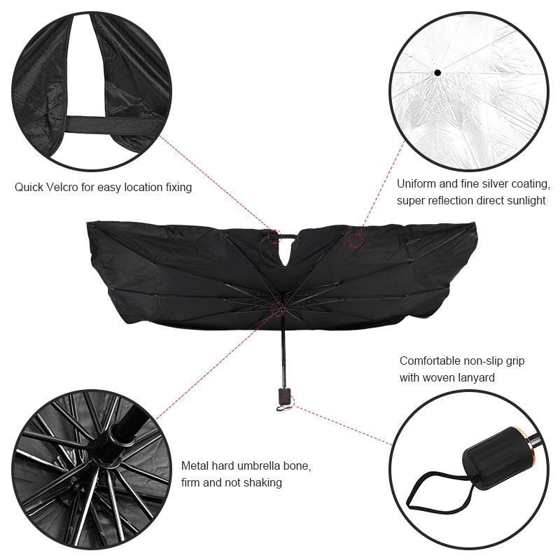 Foldable Umbrella Car Front Windshield Sunshade for Tesla Model 3/Y/S/X