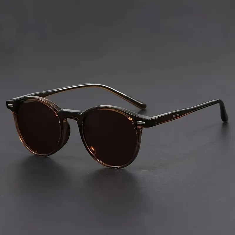 Miroken | Men's Sunglasses RetroView – Round Tortoiseshell Glasses with Lightweight Frame