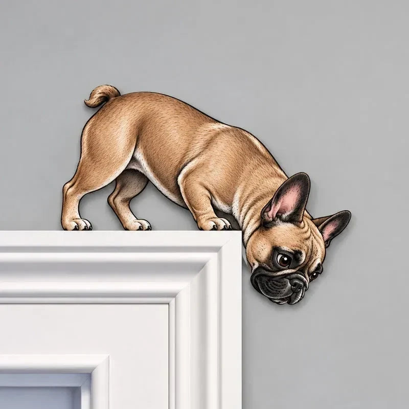 Peeking Pup Doorway Topper
