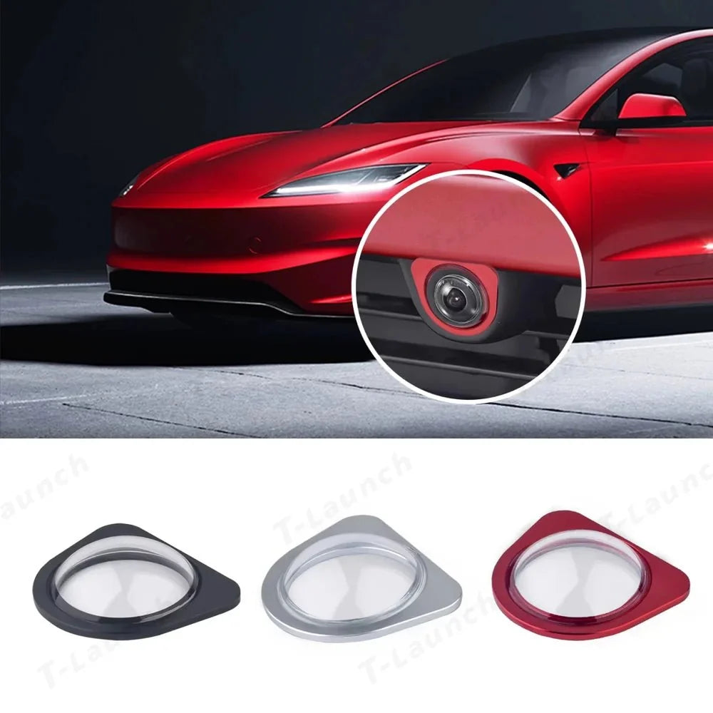 Front Bumper Camera Lens Guard Protective Cover for Tesla Model 3 Highland 2025+