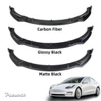 Front Bumper Lip Kit For Tesla Model 3 (2017-2023)