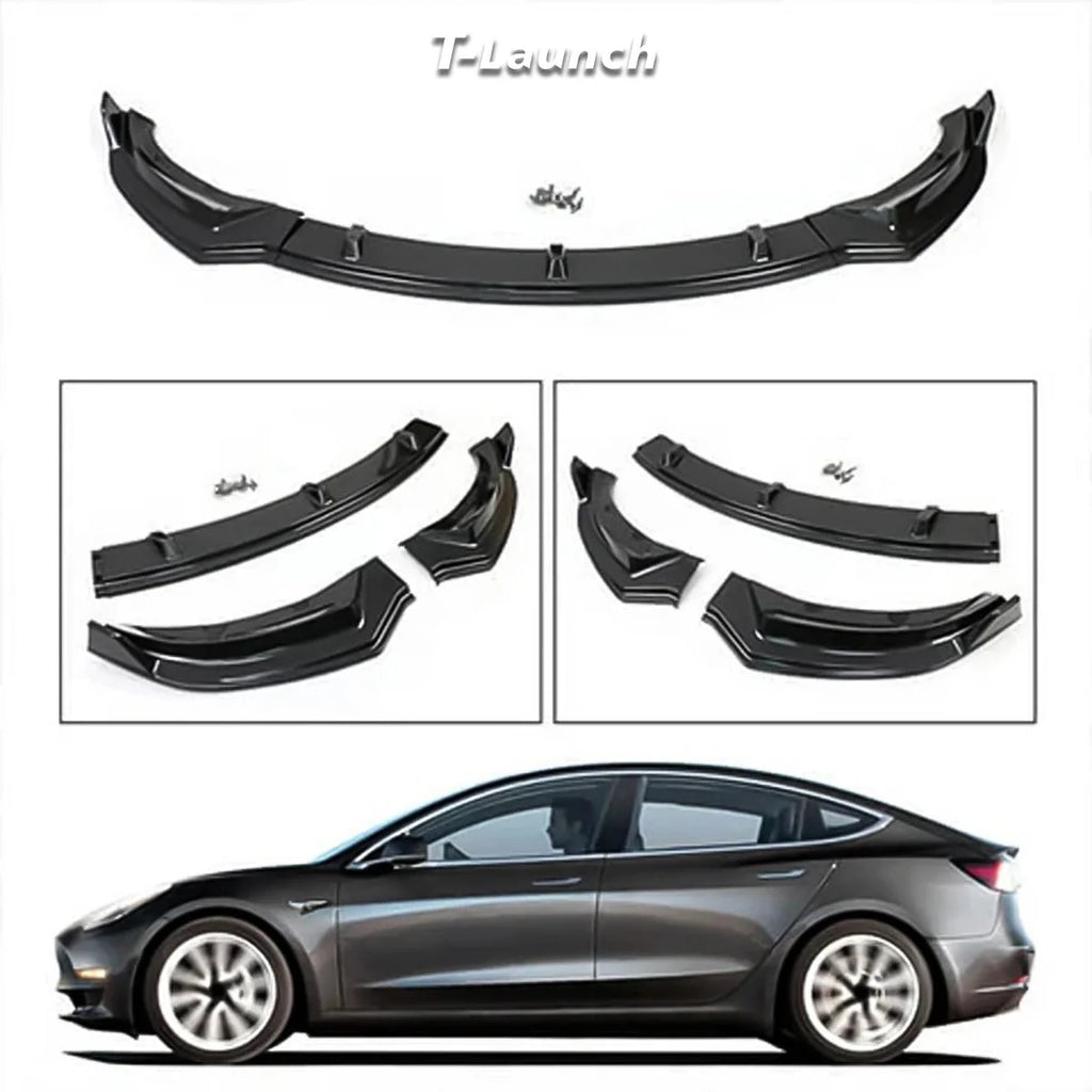 Front Bumper Lip Kit For Tesla Model 3 (2017-2023)