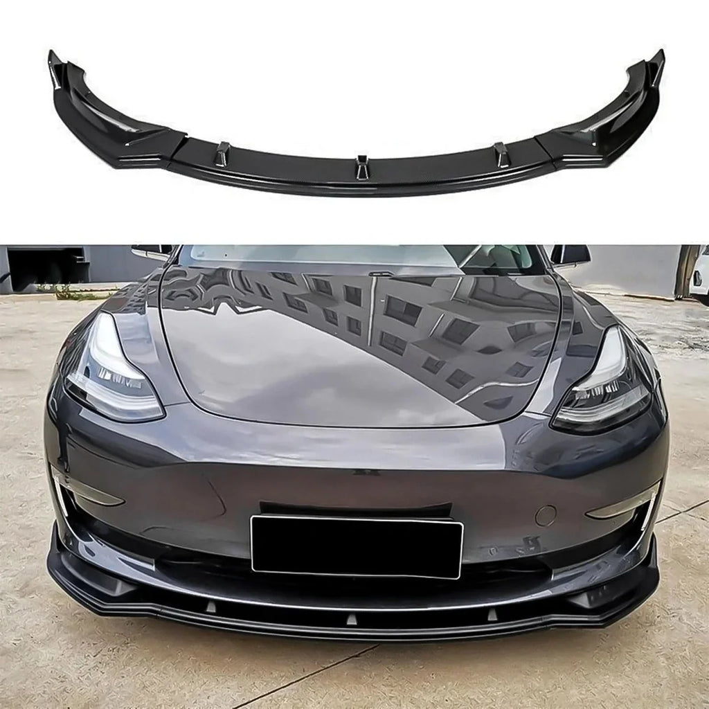 Front Bumper Lip Kit For Tesla Model 3 (2017-2023)