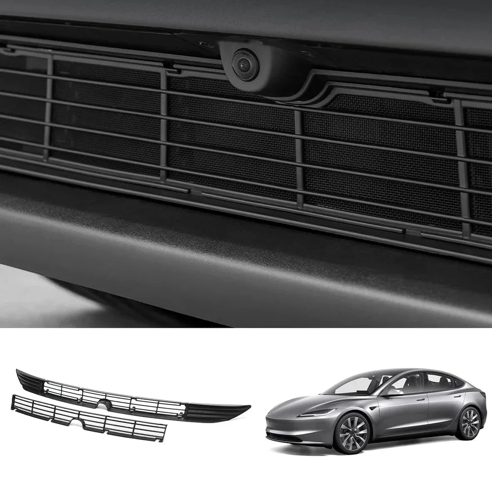 Front Bumper Radiator Mesh Grill Panel for Tesla Model 3 Highland 2024+