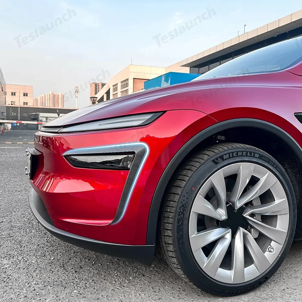 Front Fog Light Canard Trim Covers for Tesla Model Y Juniper 2025+