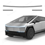 Front Light Bar & Taillight DIY Black Vinyl Wrap Kit for Tesla Cybertruck