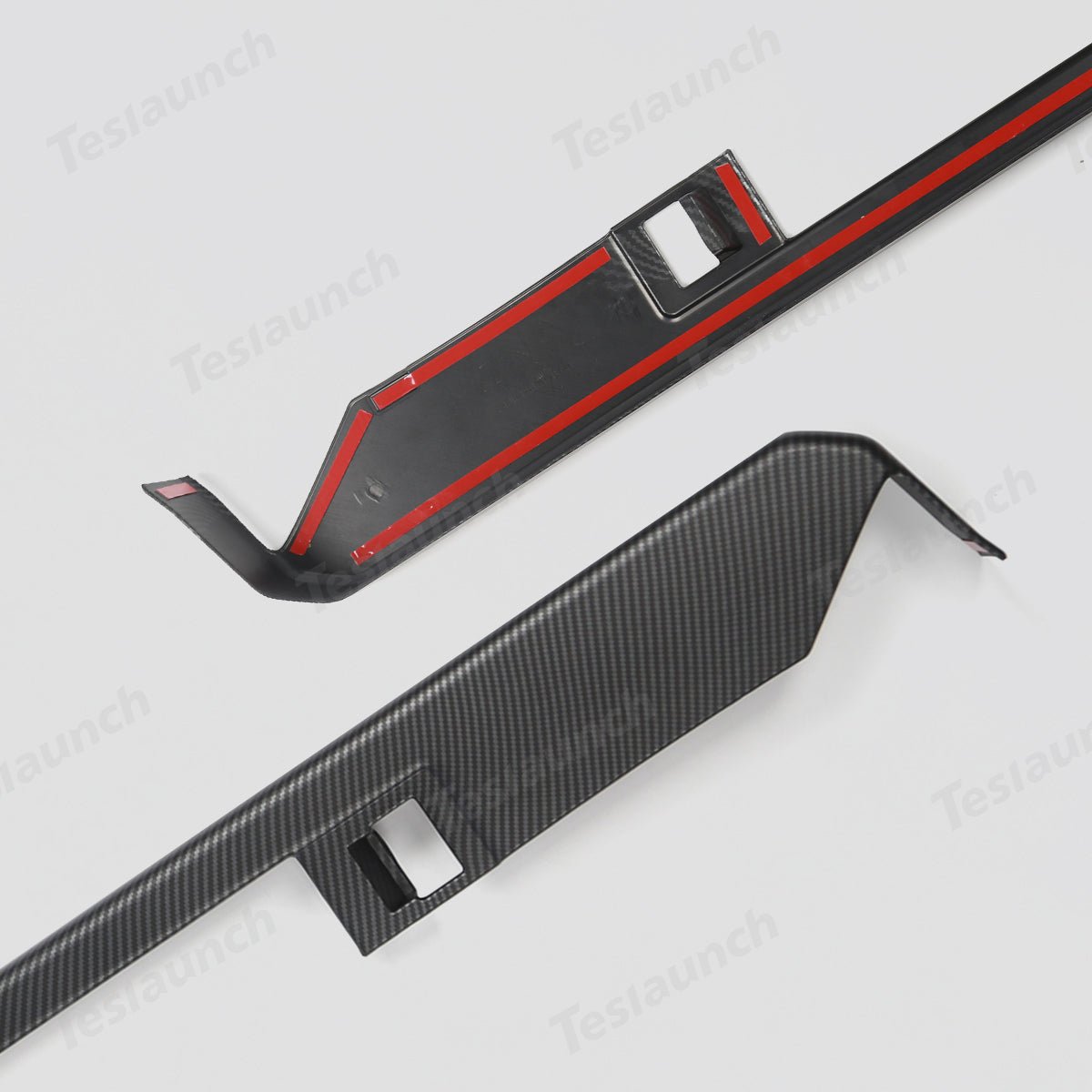 Front & Rear Door Armrest Overlays Covers (Carbon Fiber Pattern ABS) for Cybertruck 2024-2025 (4 PCS)
