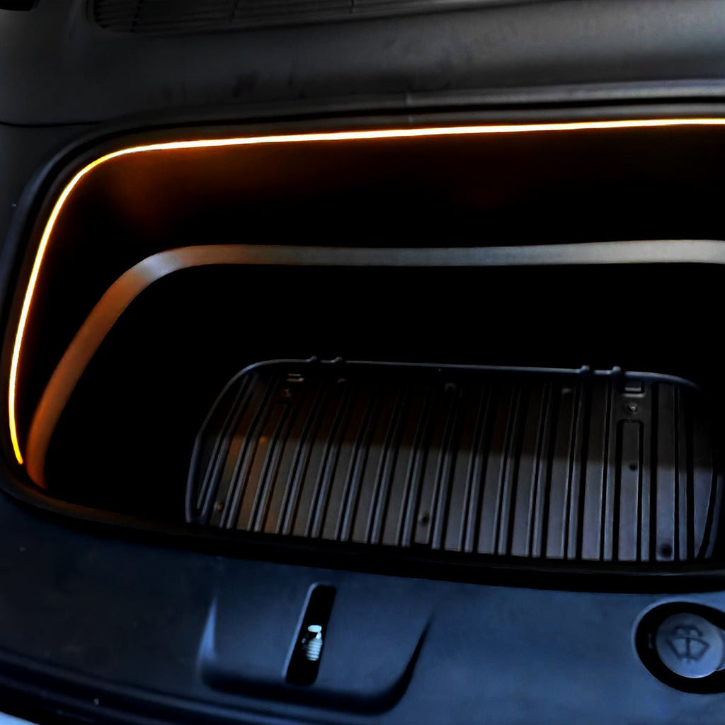 Front & Rear Trunk Ambient Lighting – Soft Glow Upgrade for Tesla Model Y Juniper 2025+