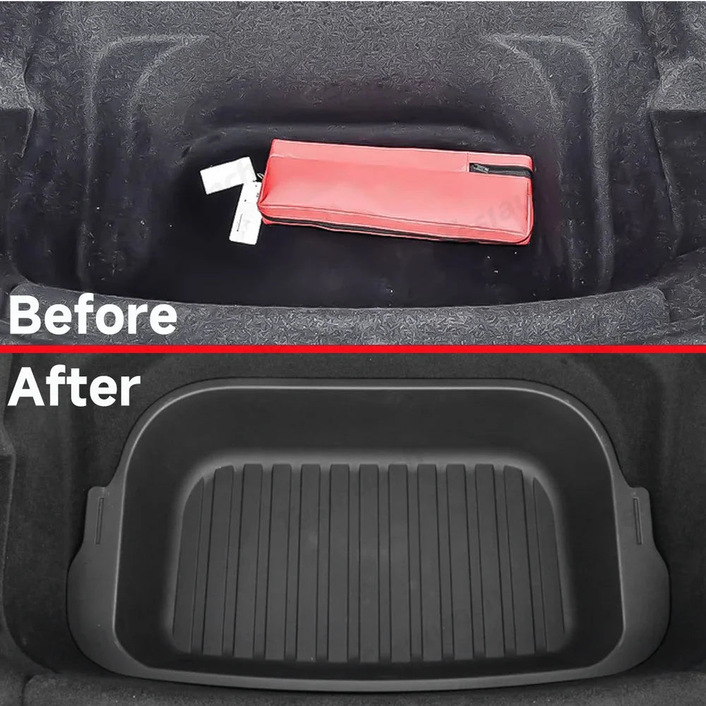 Front & Rear Trunk Organizer Bins for Tesla Model Y Juniper 2025+