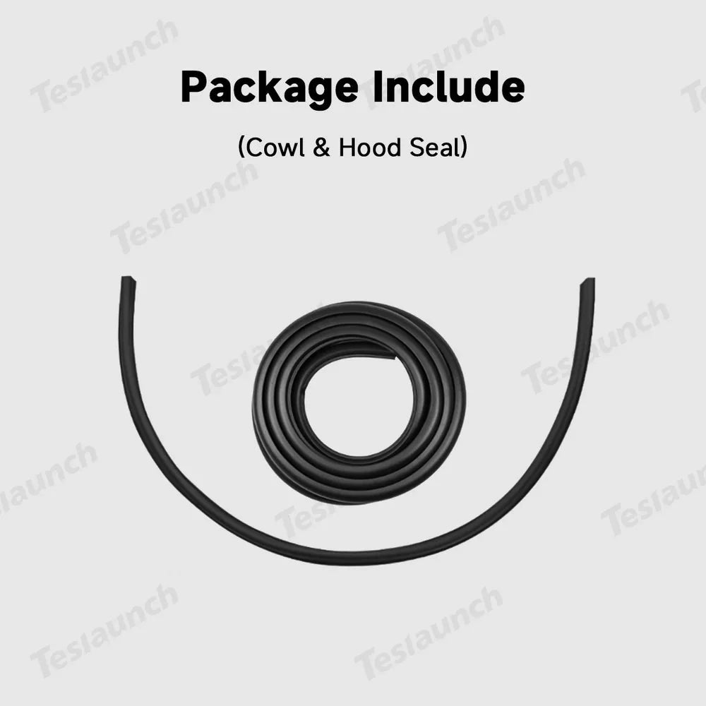 Front Trunk Cowl Water Seal & Hood Weatherstrip for Tesla Model 3 Highland / Model Y 2021+