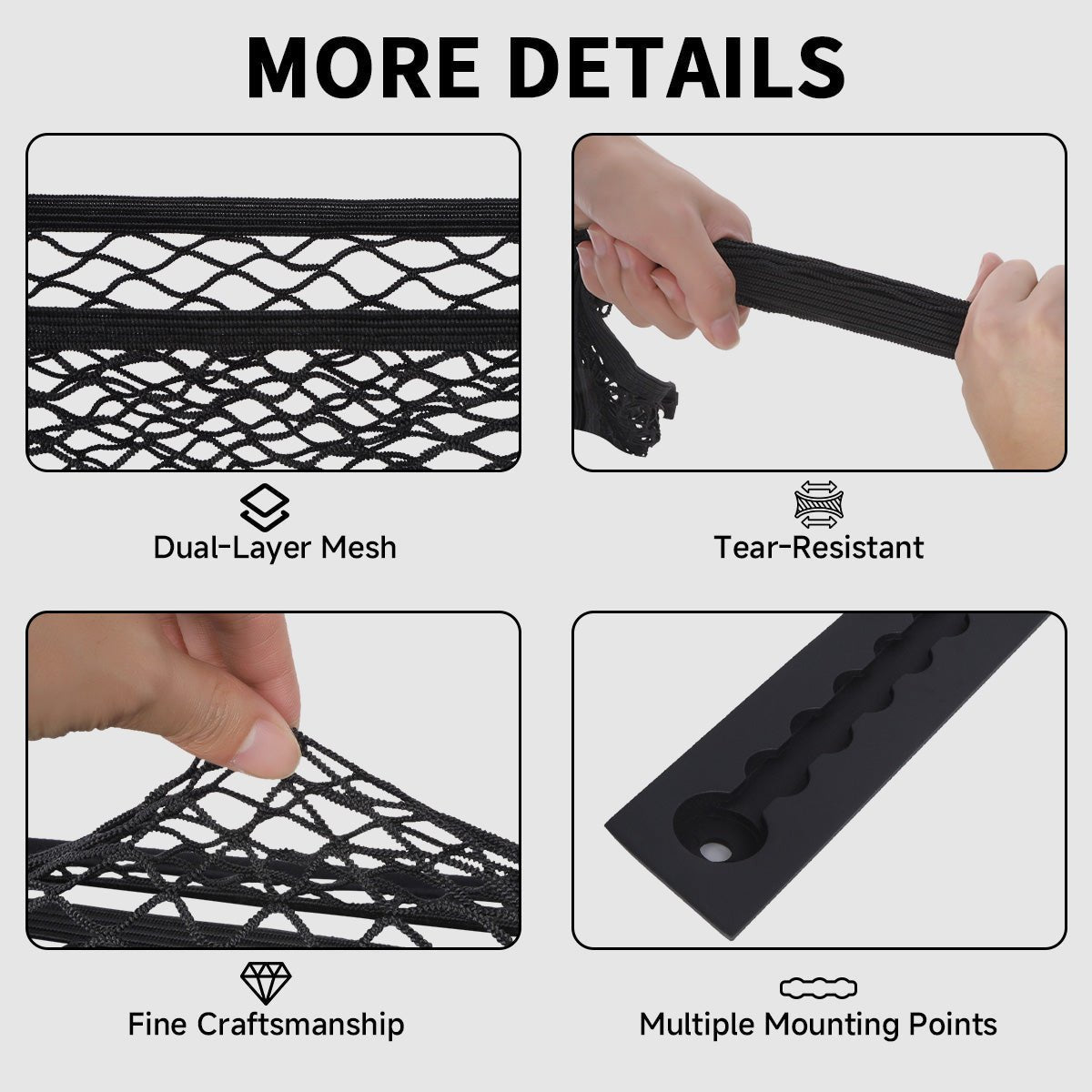 Front Trunk L-Track + Cargo Net for Cybertruck