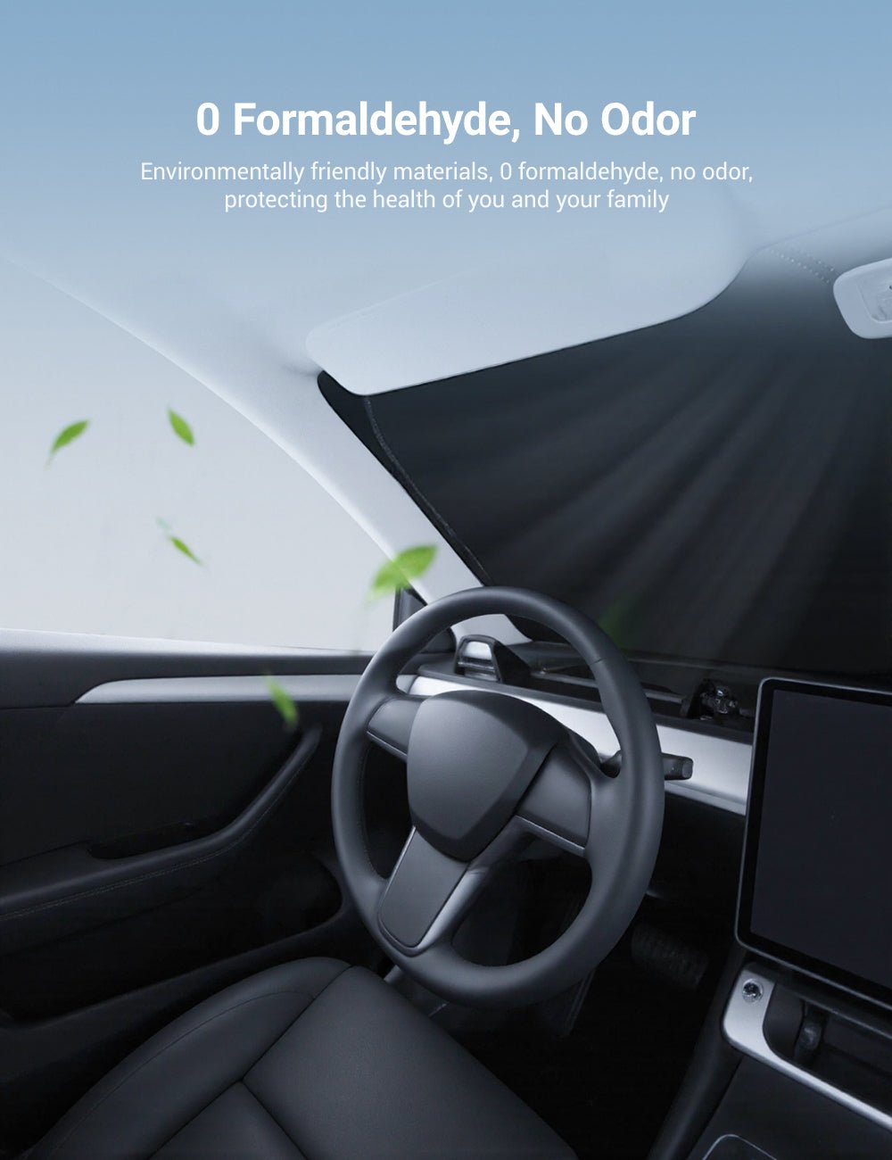 Front Windshield Sunshade for Model 3 / Model Y | Miroken