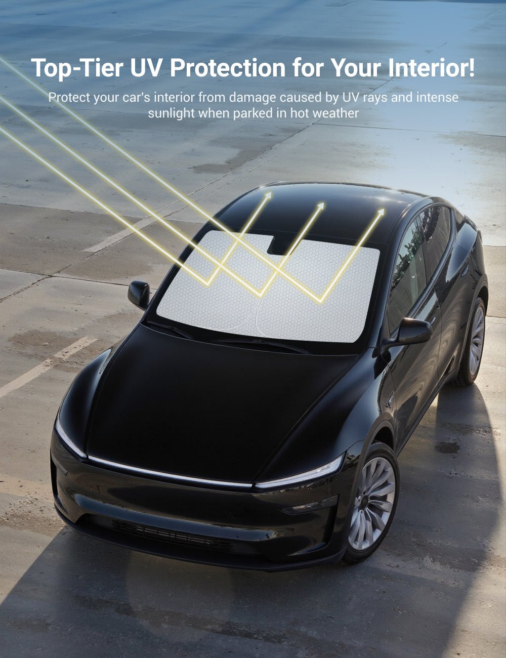 Front Windshield Sunshade for Model 3 / Model Y | Miroken