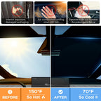 Front Windshield Sunshade Sun Visor for Tesla Cybertruck