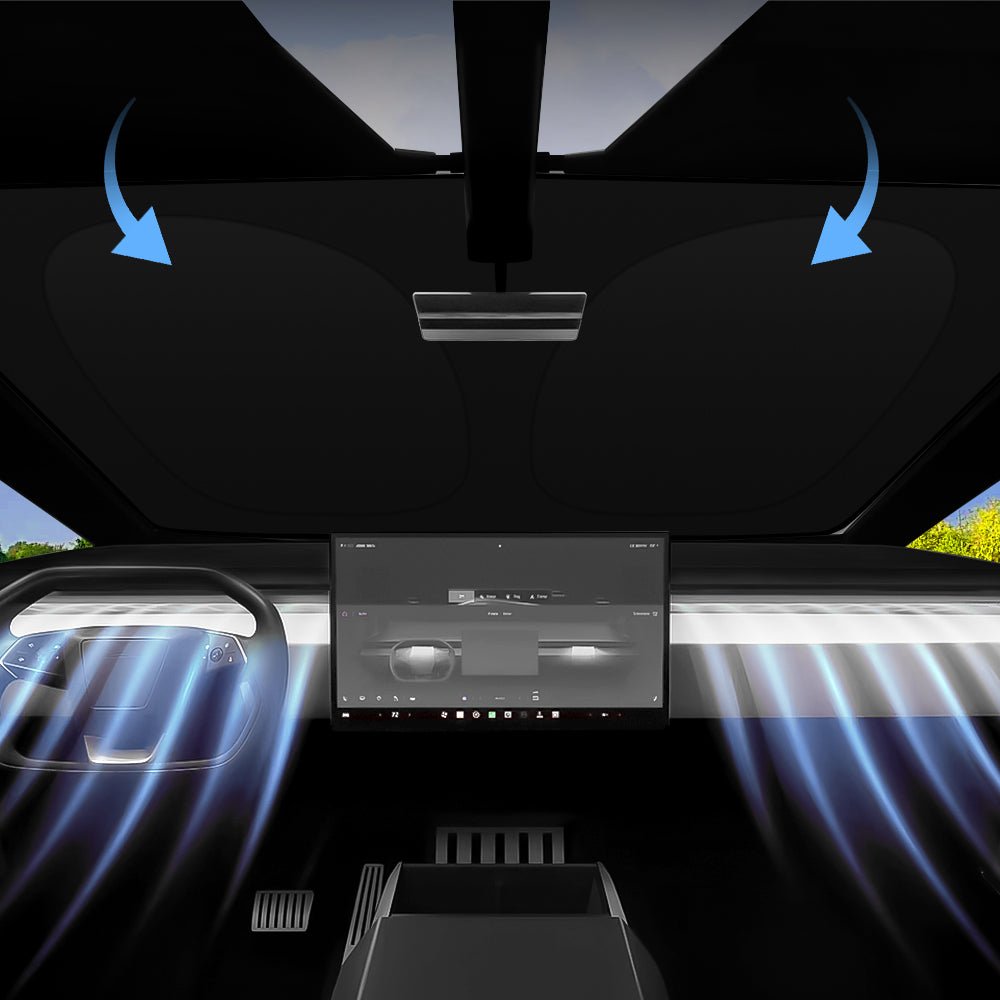 Front Windshield Sunshade Sun Visor for Tesla Cybertruck