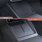 Full-Cover Non-Slip Silicone Wireless Charging Area Mat for Tesla Model 3 Highland Standard 2025+