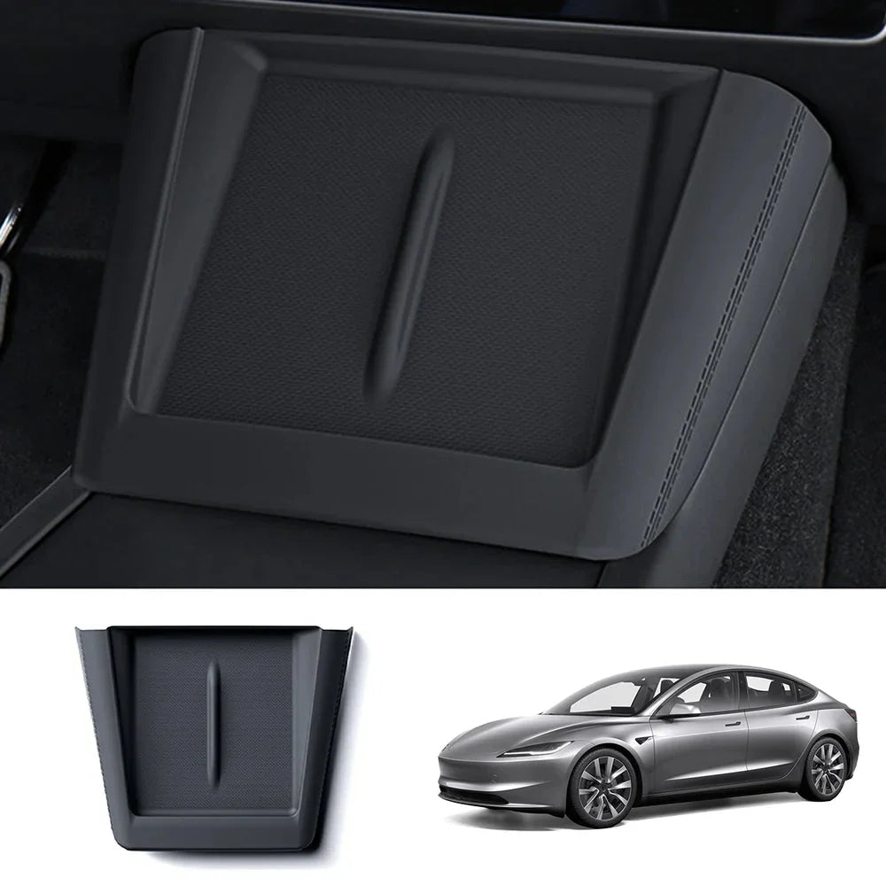 Full-Cover Non-Slip Silicone Wireless Charging Area Mat for Tesla Model 3 Highland Standard 2025+