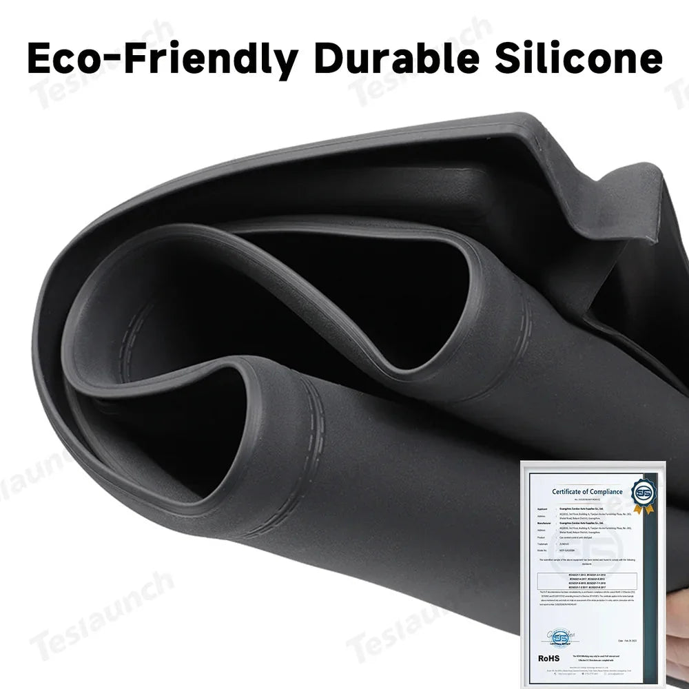 Full-Cover Silicone Dashboard Protector for Tesla Model Y Juniper 2025+