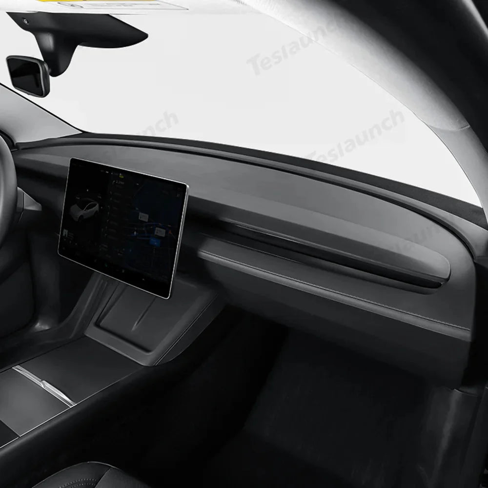 Full-Cover Silicone Dashboard Protector for Tesla Model Y Juniper 2025+