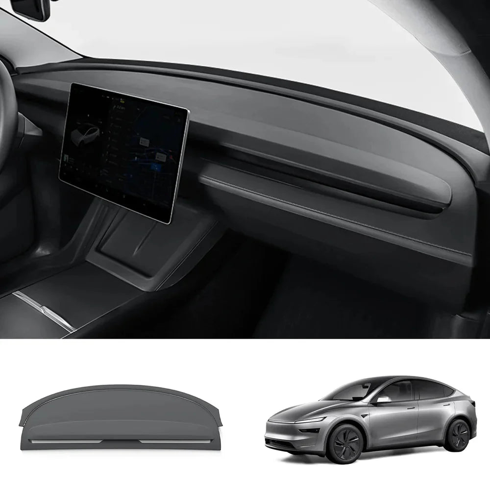 Full-Cover Silicone Dashboard Protector for Tesla Model Y Juniper 2025+
