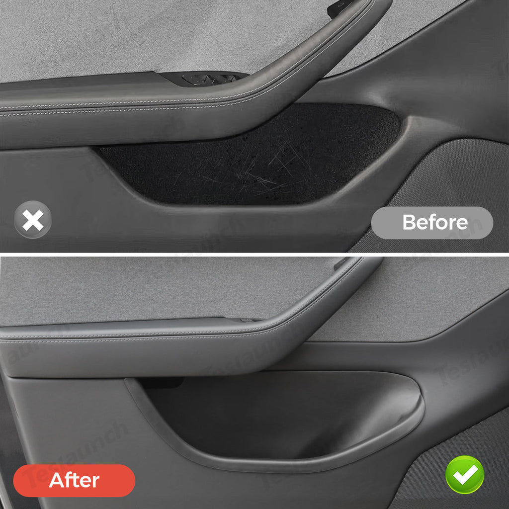 Full-Coverage Door Storage Organizer – Waterproof & Dirt-Resistant for Tesla Model Y Juniper 2025+