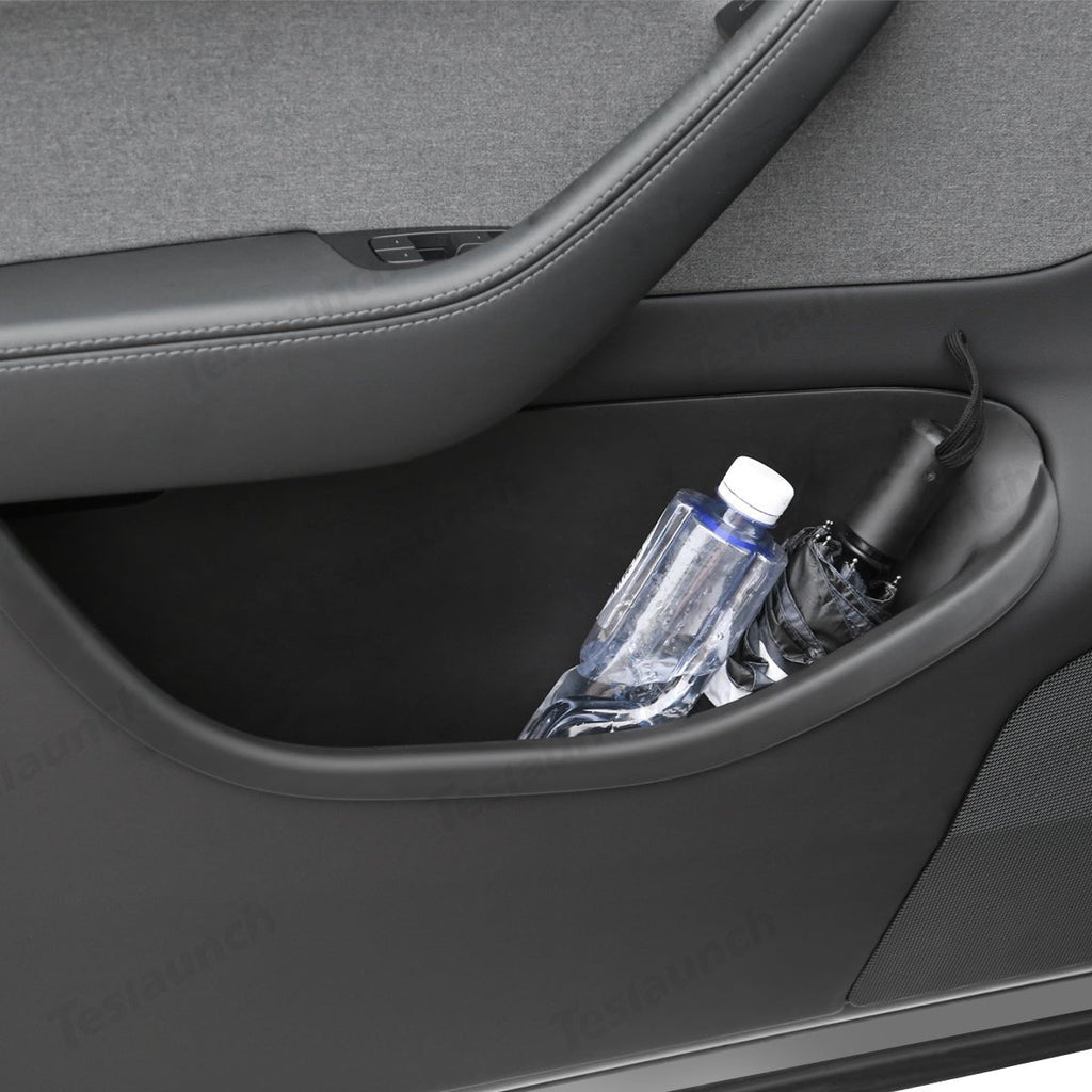 Full-Coverage Door Storage Organizer – Waterproof & Dirt-Resistant for Tesla Model Y Juniper 2025+