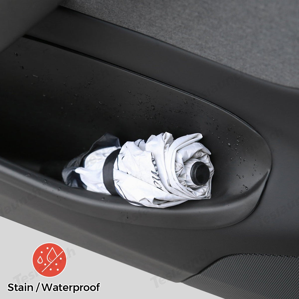 Full-Coverage Door Storage Organizer – Waterproof & Dirt-Resistant for Tesla Model Y Juniper 2025+