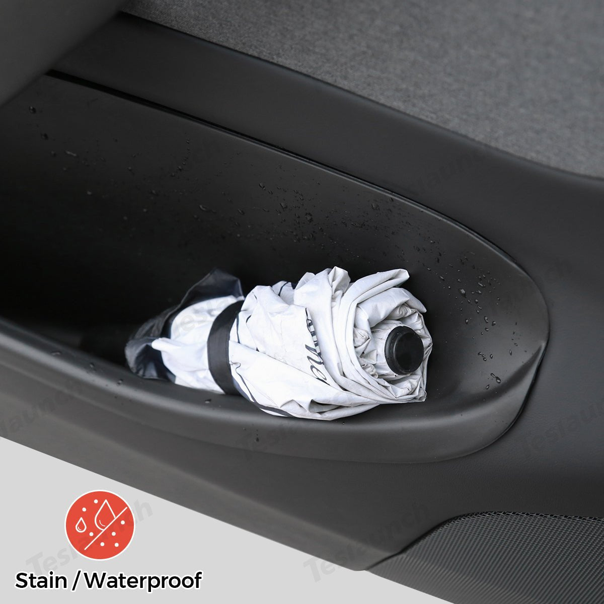 Full-Coverage Door Storage Organizer – Waterproof & Dirt-Resistant for Tesla Model Y Juniper 2025+