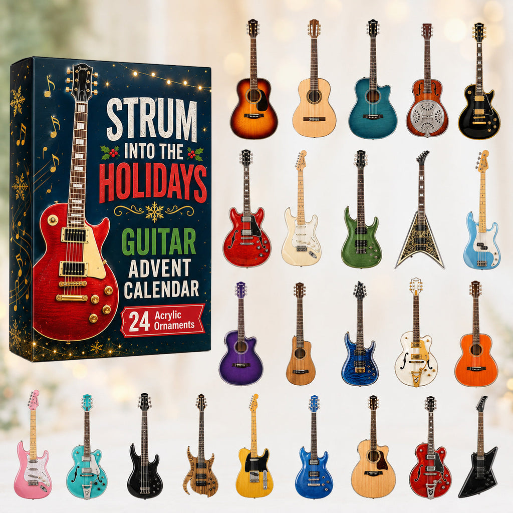 Guitar Advent Calendar 2026 - 24 Guitar Christmas Ornaments