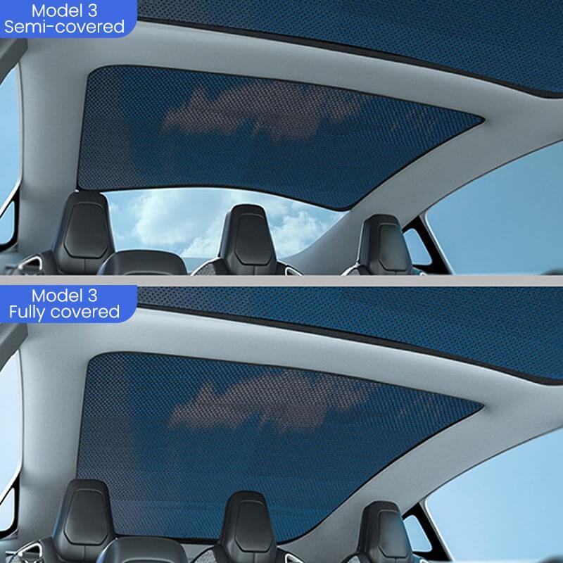 Glass Roof / Sunroof Sunshade for Tesla Model 3(2021-2023) Sun Visor Accessories