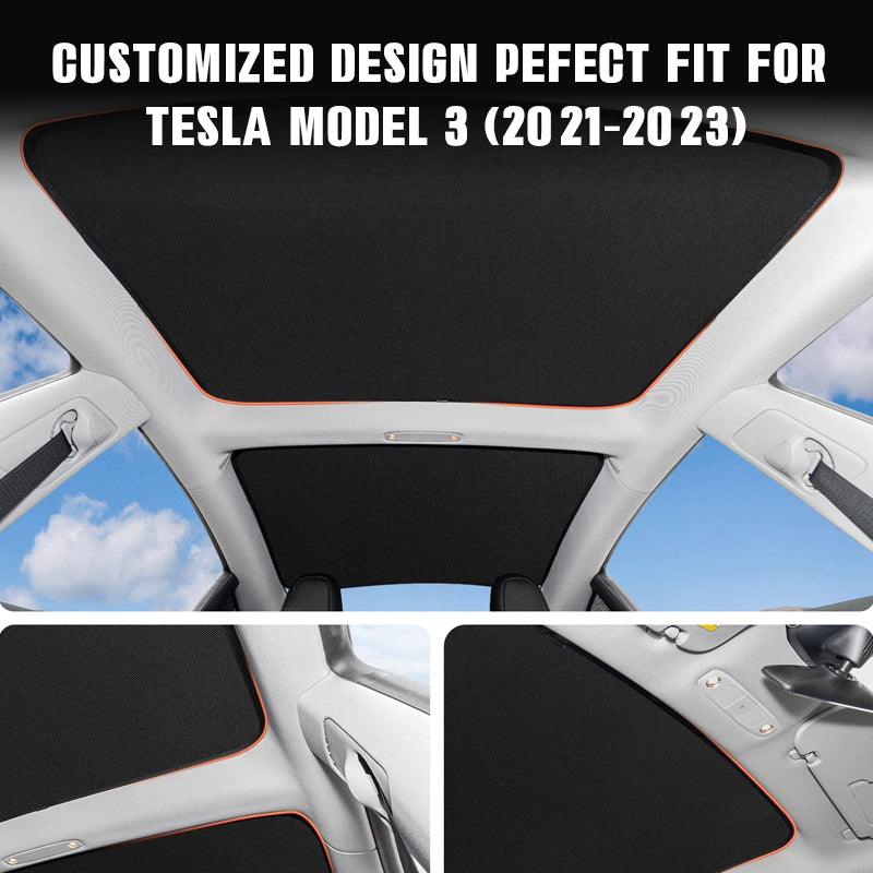 Glass Roof / Sunroof Sunshade for Tesla Model 3(2021-2023) Sun Visor Accessories