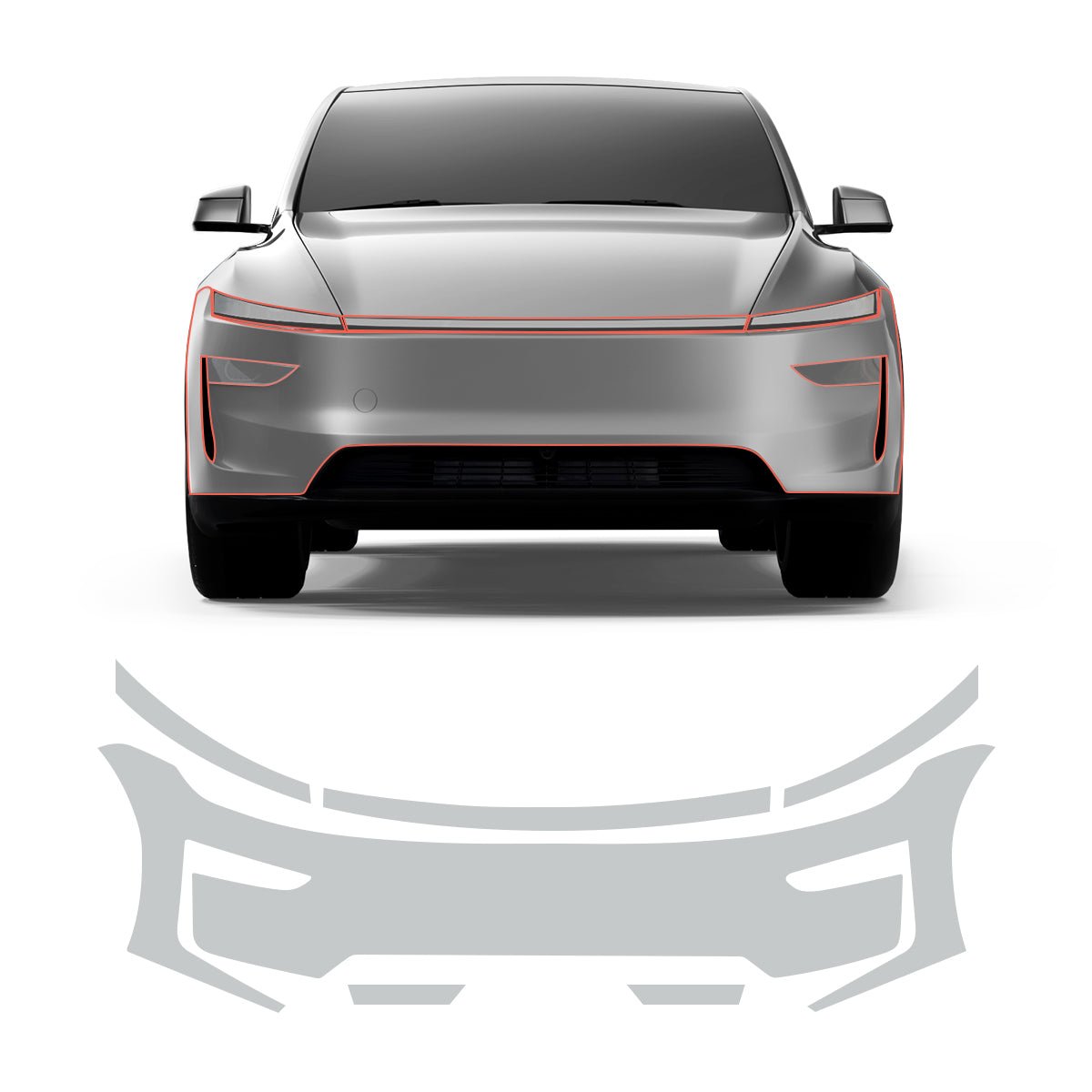 Glossy TPU Invisible Full-Body PPF for Tesla Model Y Juniper 2025+