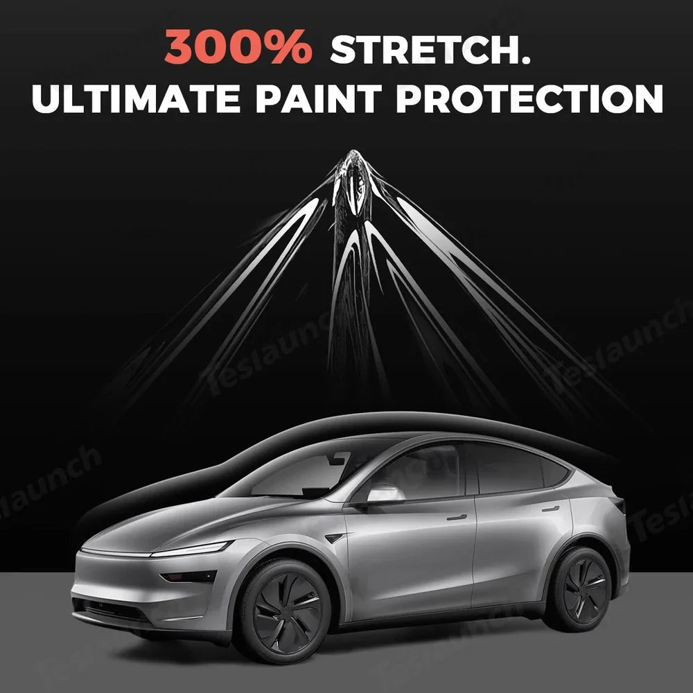 Glossy TPU Invisible Full Car Paint Protection Film (PPF) for Tesla Model Y Juniper 2025+