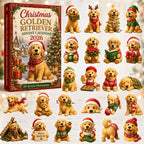 Golden Retriever Advent Calendar 2026 - 24 Ornaments