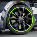Green Aluminum Alloy Wheel Rim Protector- Fits All Cars